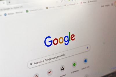 Google search page open on a computer screen